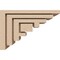 Ekena Millwork 3"W x 9"D x 6"H Classic Landon Rough Cedar Woodgrain TimberThane Corbel, Primed Tan CORUR03X09X06LANRCPR - alternate 2